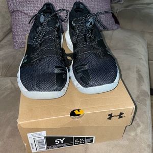 Under Armour Project Rock 2 Youth Kids 5Y Shoes Black White